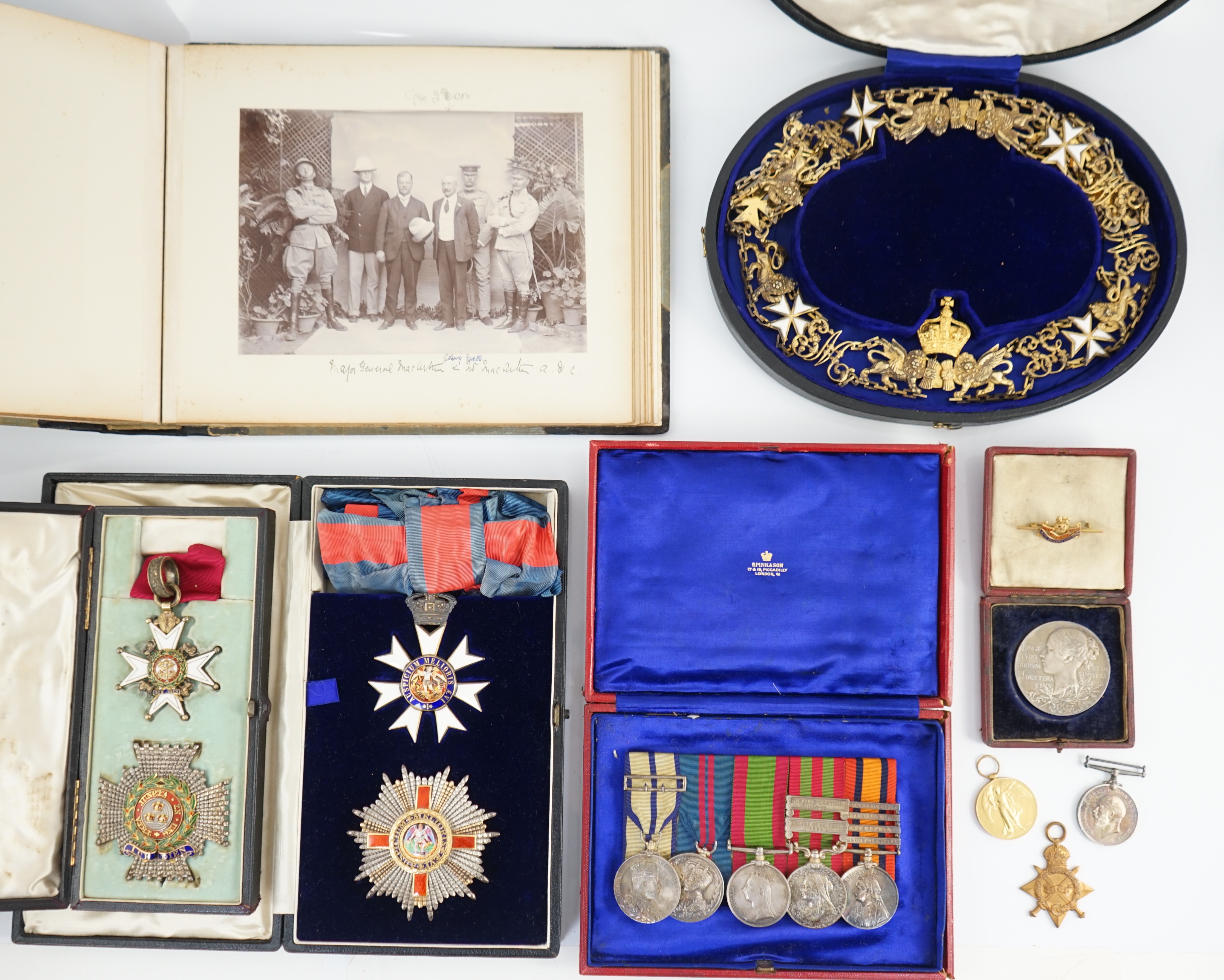 A magnificent group of Afghanistan, Indian General Service, Boer War, and Great War of eleven medals, awarded to General Sir John Eccles Nixon, GCMG KCB, who was the General responsible for the disastrous first British E